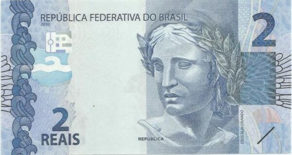 C339A - Cédula Brasil - 2 Reais - Série - GJ - 2020 - FE