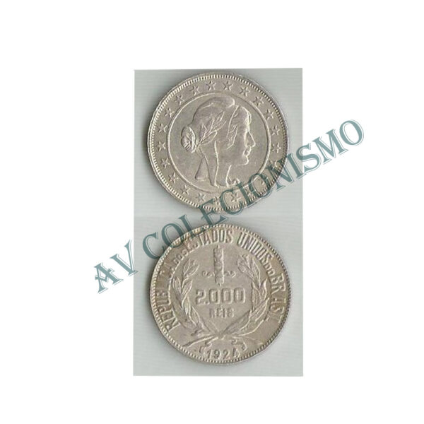 MPR 710 - Moeda 2000 réis - Prata - 1924 - FC