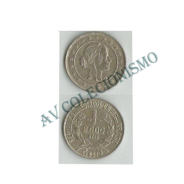 MPR 716 - Moeda 2000 réis - Prata - 1930 - SOB