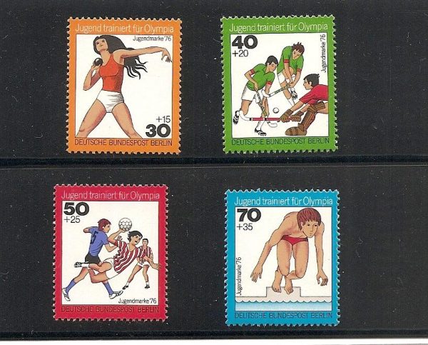 Berlin - Alemanha - Serie de selos  - Esportes Olímpicos 1976