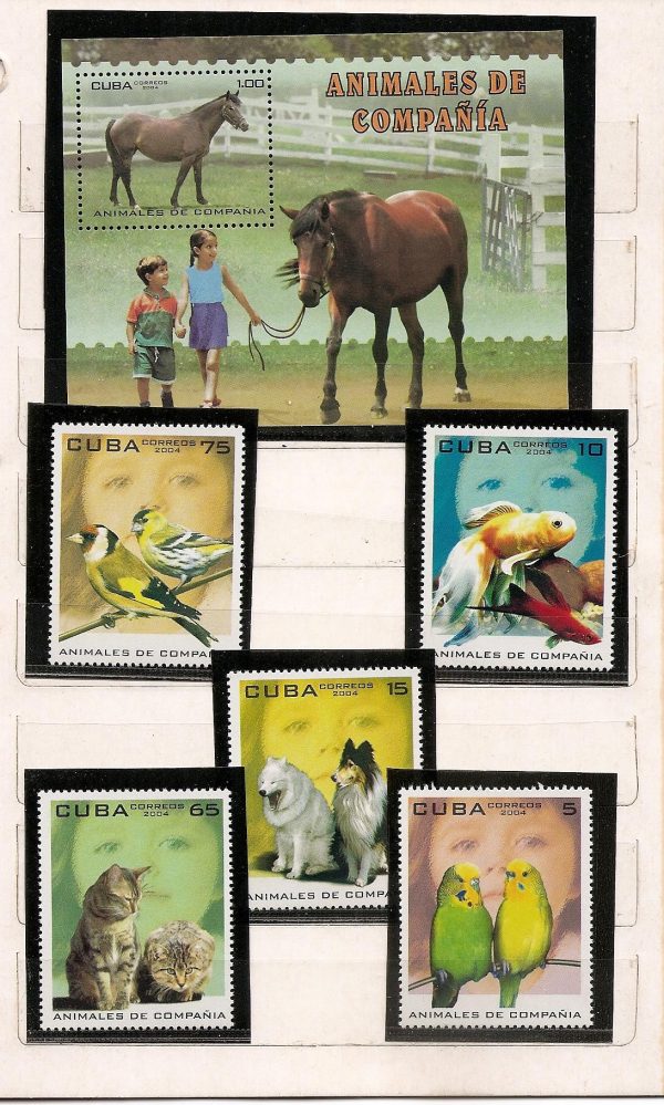 Cuba - Serie de selos - Animais de Companhia - 2004
