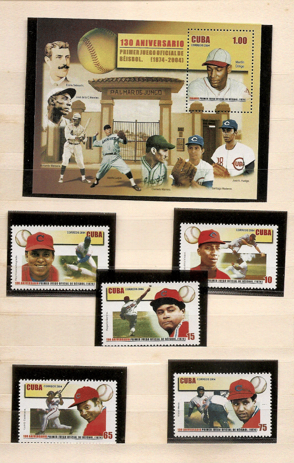 Cuba - Serie de selos - Beisebol - 2004