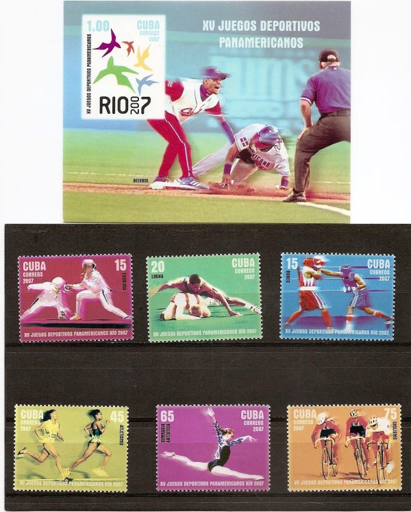 Cuba - Serie de selos - Jogos Pan-americanos - Rio 2007-  2007