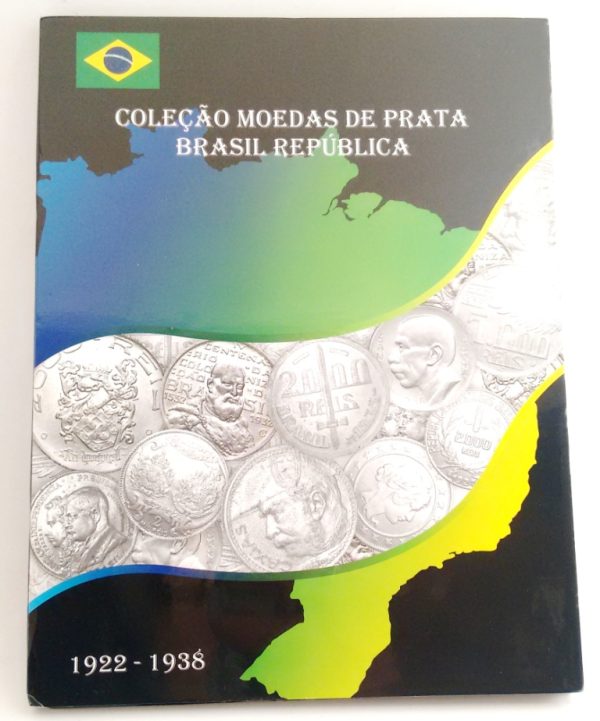 Fôlder para moedas de prata - Brasil República - 1922 a 1938
