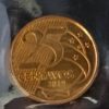 Lote com Serie de 5 Moedas da Segunda Família do Real - R$ 0,05 - R$ 0,10 - R$ 0,25 - R$ 0,50 - R$ 1,00 - 2019 - Brasil