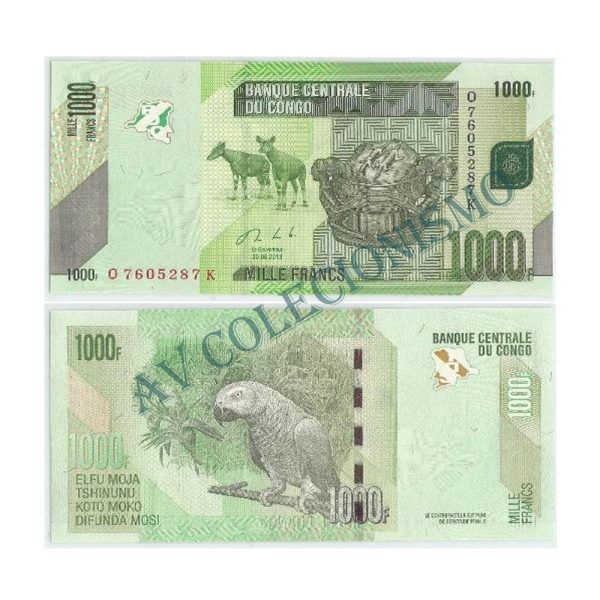 Cédula - Congo - Km101b - 1000 Francos - 2013 - FE