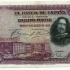 Cédula - Espanha - Km075b - 50 Pesetas -1928