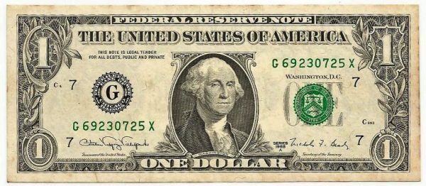 Cédula - Estados Unidos - Km480b - 1 dólar - 1988 - SOB/FE
