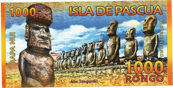 Cédula Fantasia - Ilha da Pascoa - 1000 Rongo - Rapa Nui - 2011 - FE