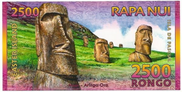 Cédula Fantasia - Ilha da Pascoa - 2500 Rongo - Rapa Nui - 2011 - FE