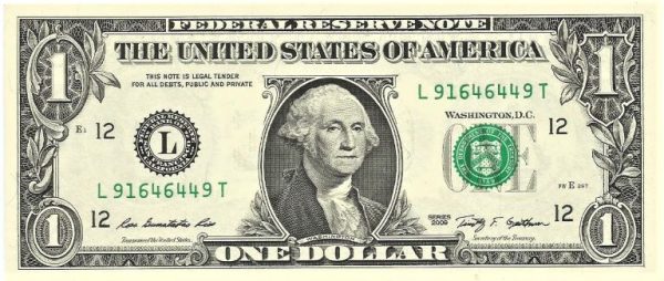 Cédula - Estados Unidos - Km530 - 1 dólar - 2009 - San Francisco - FE