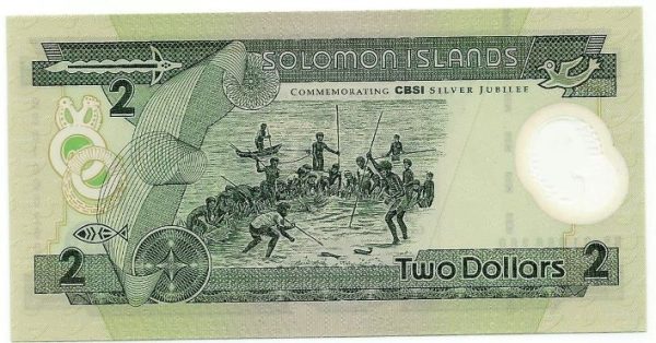 Cédula - Ilhas Salomao - Km023 - 2 Dolares - 2001 - Polímero -  FE