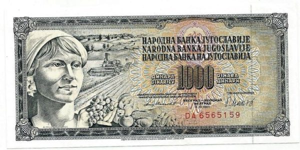 Cédula - Yugoslavia - Km092d- 100 Dinara - 1981 - FE