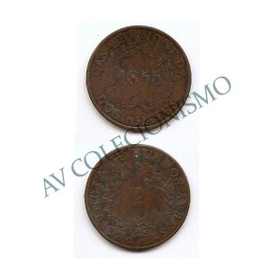 Moeda Argentina - Km011 - 2 Reales - 1855
