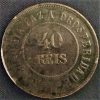 MBZ 828 - Moeda 40 Réis - Bronze - 1910 - MBC/SOB