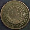 MBZ 828 - Moeda 40 Réis - Bronze - 1910 - MBC/SOB