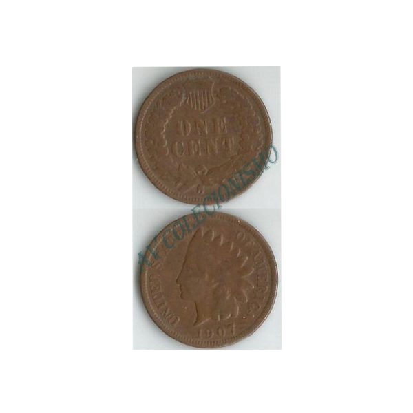 Moeda Estados Unidos da América - Km090a - One Cent - 1907