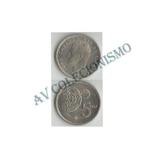 Moeda Espanha - KM0817 - 5 Pesetas - 1982 - Copa 82