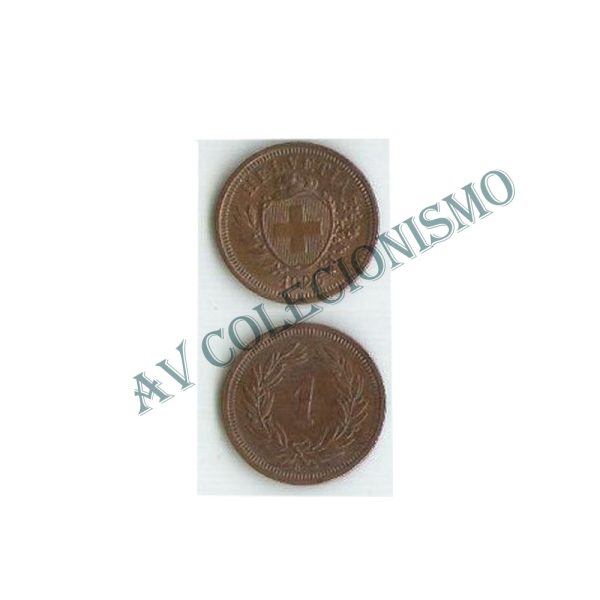 Moeda Suiça - KmI003.2 - 1 Rappen - 1926b