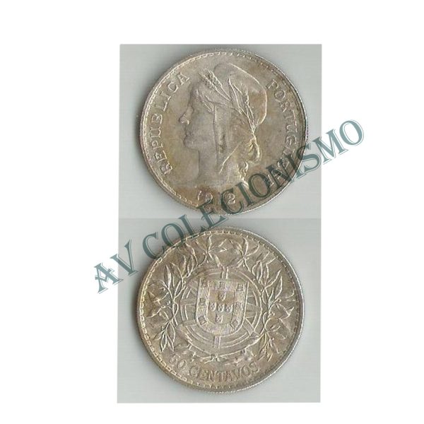 Moeda Portugal - Km561 - 50 Centavos - 1912