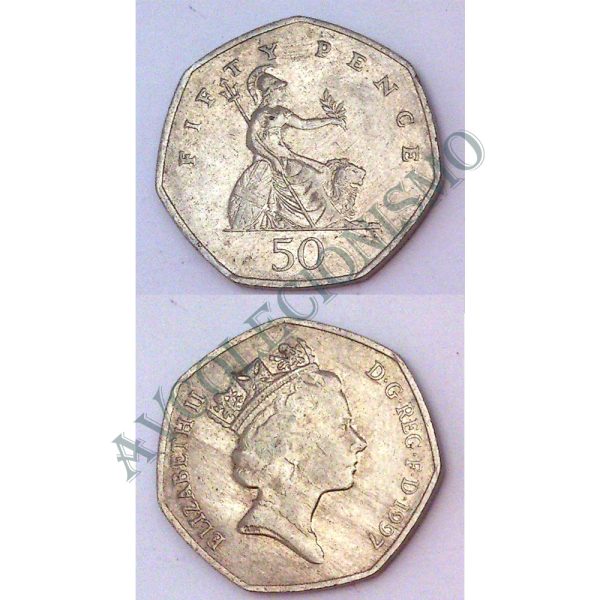 Moeda Inglaterra - Km0940.2 - 50 Pence - 1997