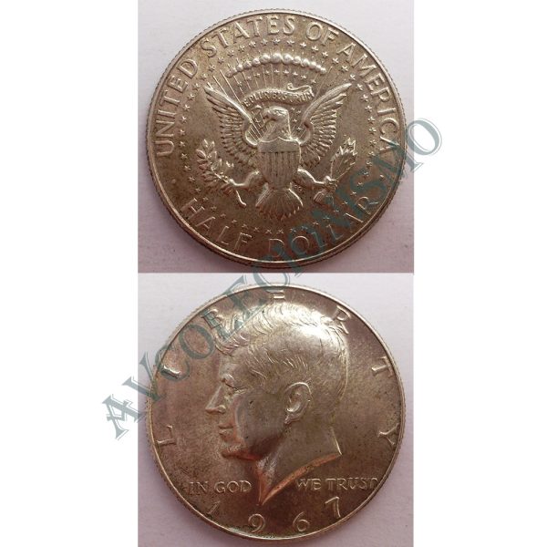 Moeda Estados Unidos da América - Km202a - Half Dólar - 1967