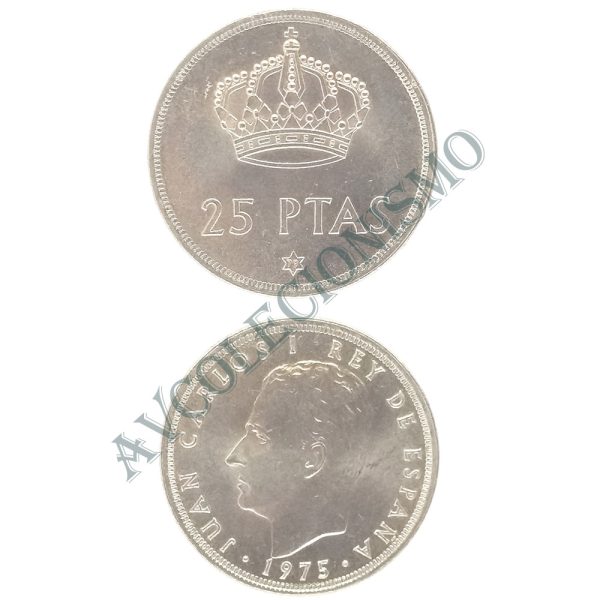 Moeda Espanha - KM0808 - 25 Pesetas - 1975