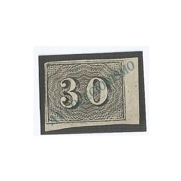 SR013N - 30 Reis - Vertical - 1850 - Império