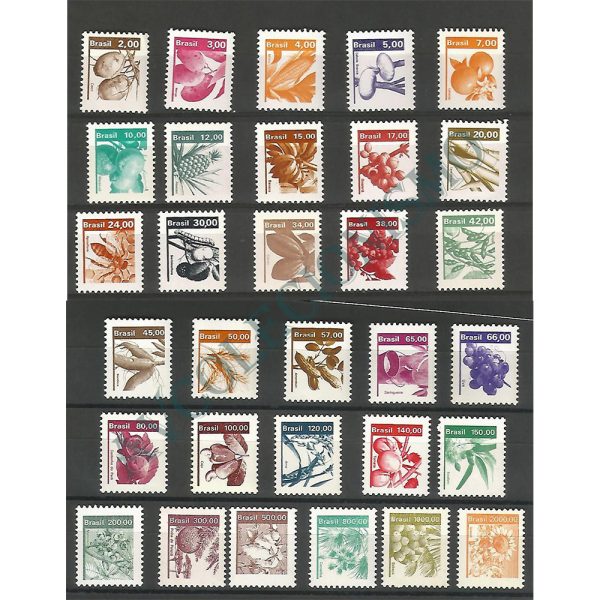 Série Completa - Regulares - 602 a 632 - Recursos Econômicos Nacionais - 1980 a 1985