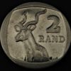 Moeda ÁFRICA do SUL - Km498 - 2 RAND - 2010 - FAUNA - Banho de NI  - 23 mm - 5,5 Gr