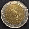 Moeda Argentina - Km112.1 - 1 Peso - 1994 - Bi Metálica - NI  - 23 mm - 6,35 Gr
