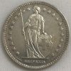 Moeda Suíça - Km024 - 1 Franco - 1921 - Prata - 5,00 Gr - 23,20 mm - Excelente Peça