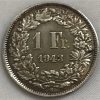Moeda Suíça - Km024 - 1 Franco - 1943 - Prata - 5,00 Gr - 23,20 mm -