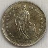 Moeda Suíça - Km024 - 1 Franco - 1944 - Prata - 5,00 Gr - 23,20 mm - Excelente Peça