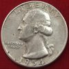 Moeda Estados Unidos da América - Km164 - Quarter Dólar - 1954 - Prata - 6,25 Gr - 24,30 mm - Excelente Peça
