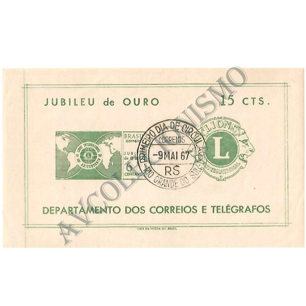 B021 CPD - Bloco Jubileu de Ouro do Lions Club International - 1967