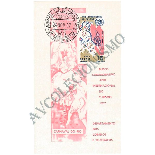 B024 CPD - Bloco Ano Internacional do Turismo - 1967