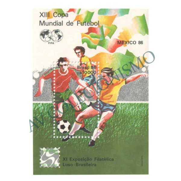 B071 - XIII Campeonato Mundial de Futebol - México-86 - 1986 - MINT