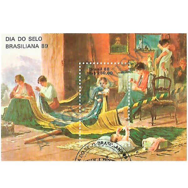 B076 CBC - Bloco Brasiliana 89 - Dia do Selo - 1989