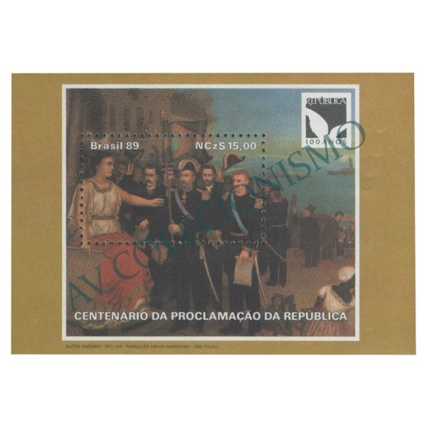 B083 - Centenário da Proclamação da República - 1989 - MINT