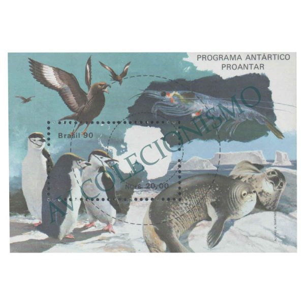 B084 - Proantar - Programa Antártico Brasileiro - 1990 - MINT