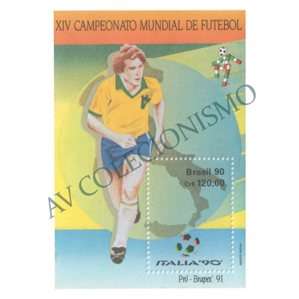 B086 - XIV Campeonato Mundial de Futebol - Itália - 1990 - MINT