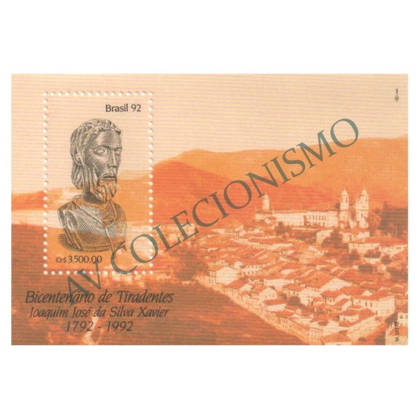 B091 - Bicentenário da execução de Tiradentes - 1992 - MINT