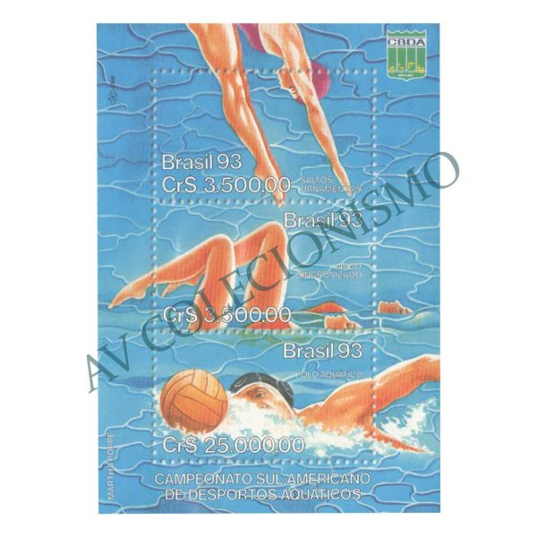 B094 - Campeonato Sul Americano de Desportos Aquáticos - 1993 - MINT