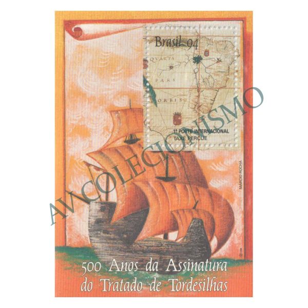 B097 - 500 Anos do Tratato de Tordesilhas - 1994 - MINT
