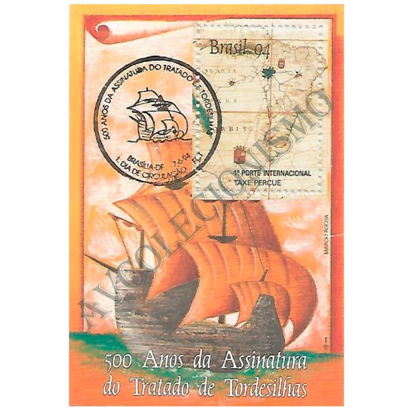 B097 CBC - Bloco 500 anos da assinatura do Tratado de Tordesilhas entre Espanha e Portugal - CFI - 1994