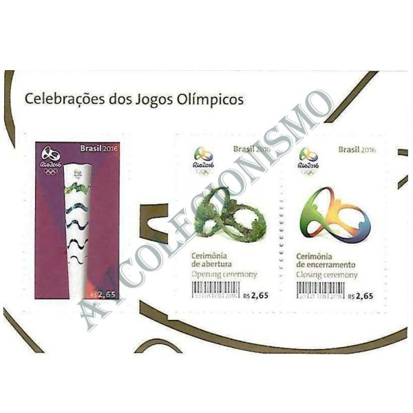 B194 - Celebrações dos Jogos Olímpicos - Cerimônia de abertura e encerramento - 2016 - MINT