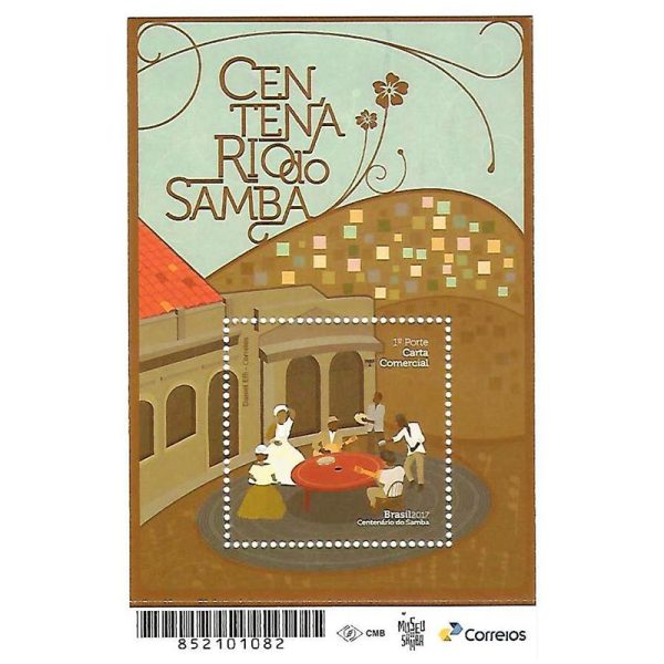 B201 - Centenário do Samba - Arte Popular - 2017 - MINT
