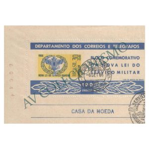B018 - Propaganda da nova Lei Militar - 1966 - MINT