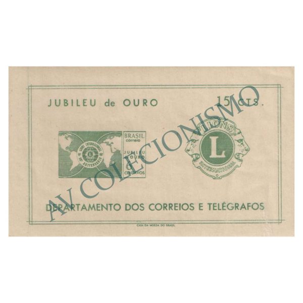 B021 - Jubileu de Ouro do Lions Club International - 1967 - MINT